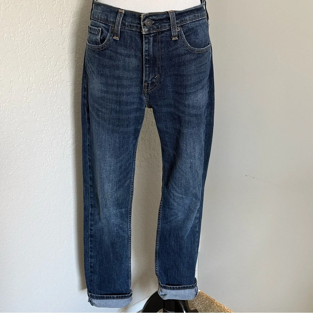 Levi's Dark Blue Straight Jeans for Men
